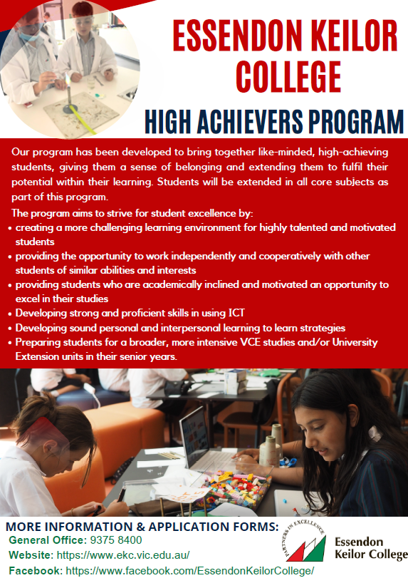 High Achievers Program